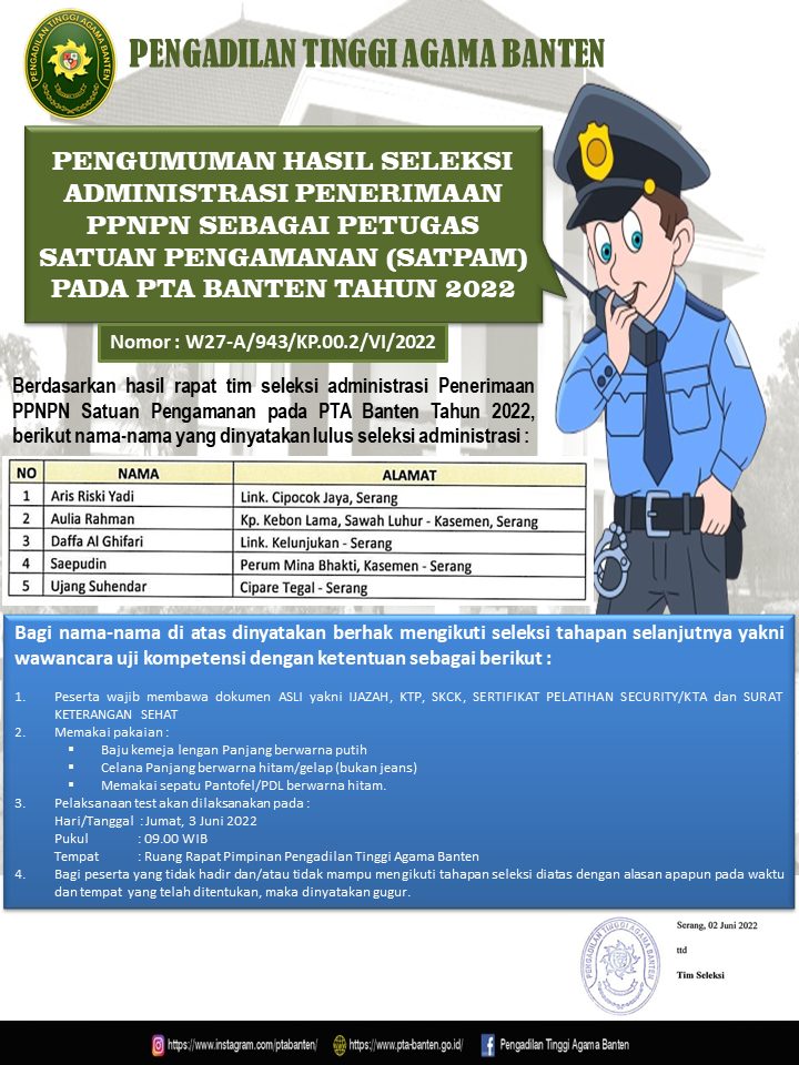 Pamflet Open Job Security Pengumuman