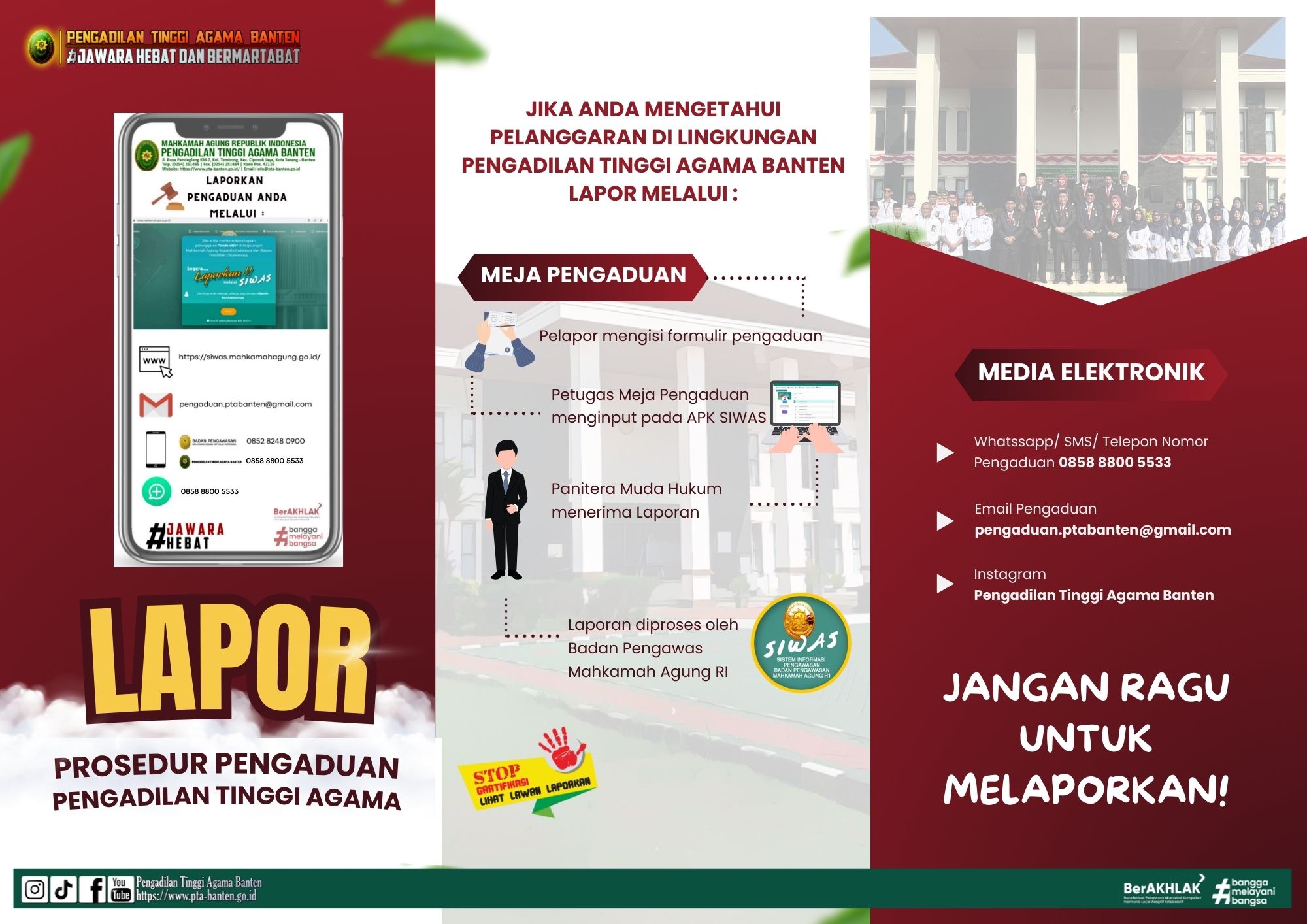 Brosur Pengaduan dan informasi