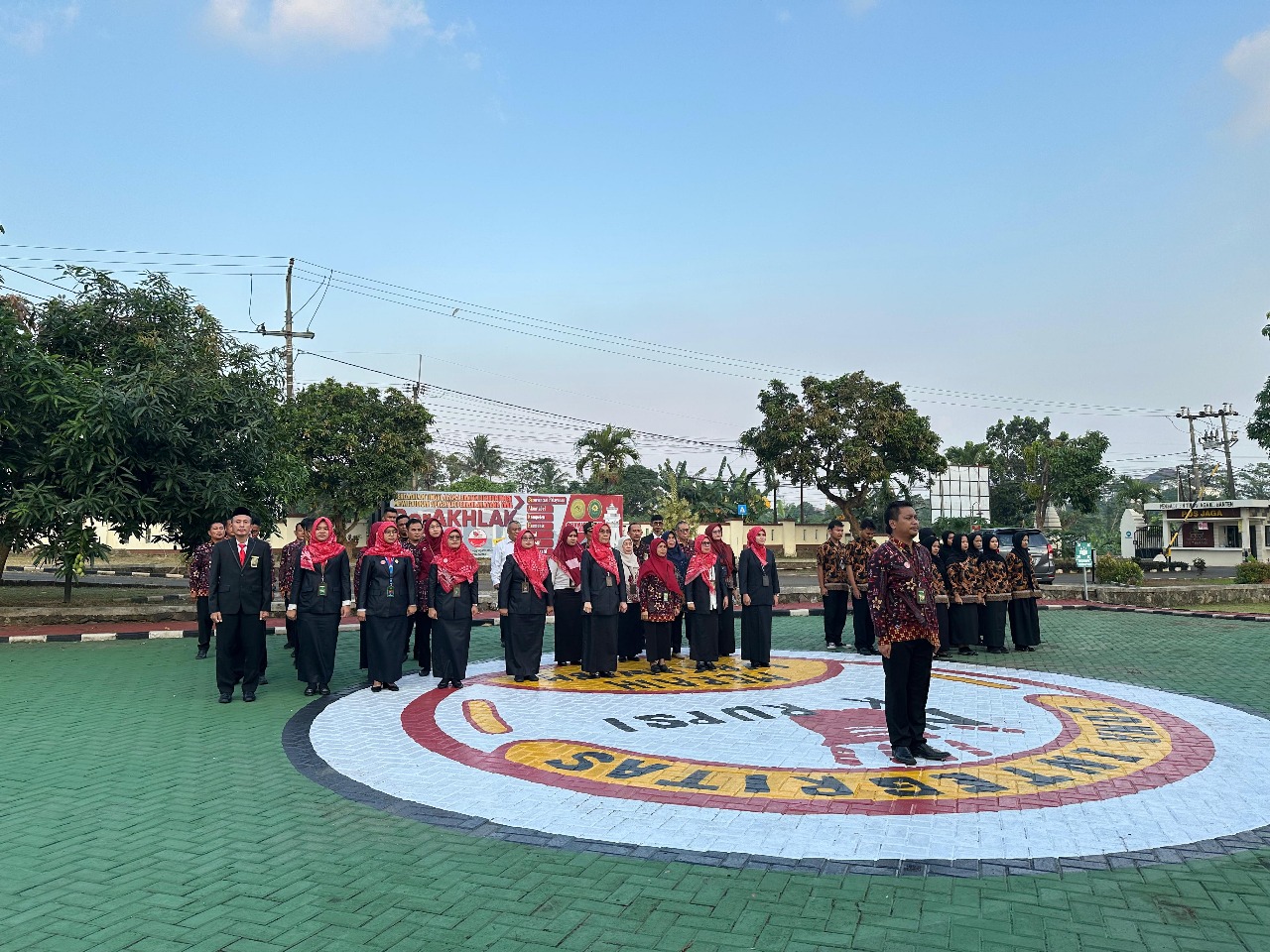 peserta apel sore 1 agustus